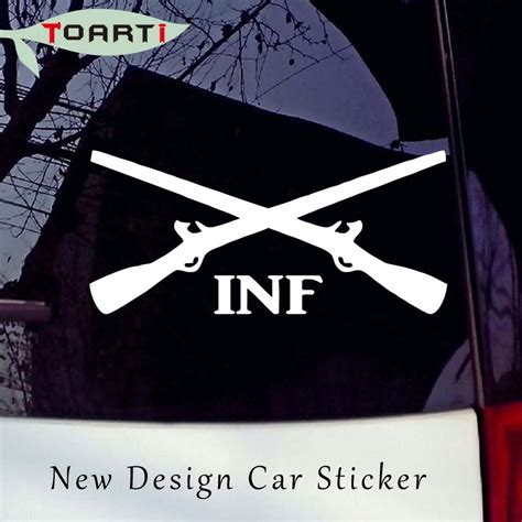 Buy Iinfantry Crossed Rifles Vinyl Auto Sticker Army
