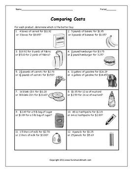 38 finding unit rates worksheet