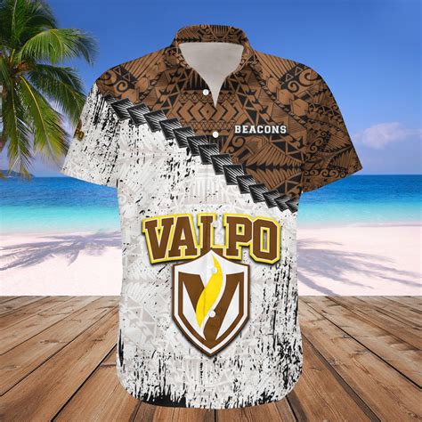 Buy Valparaiso Beacons Hawaii Shirt Grunge Polynesian Tattoo Ncaa Meteew