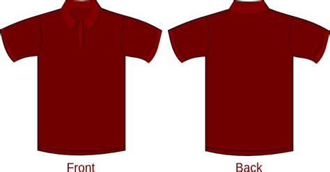 Polo Shirt Maroon Clip Art At Vector Clip Art Online