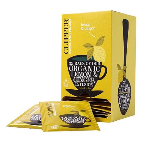 Clipper Fairtrade Organic Lemon Ginger Tea Bags