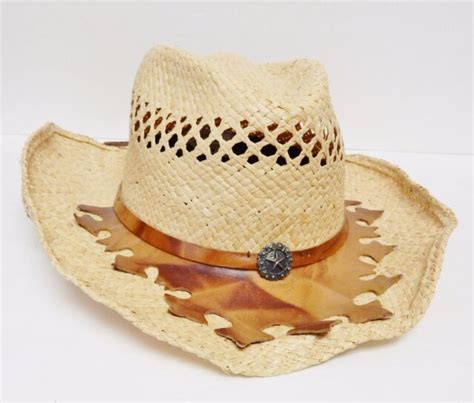 Stetson Rodeo Drive Hat Collection Cowboy Western Leather Trim Medal