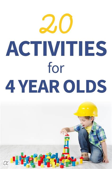 20 Activities For 4 Year Olds To Do At Home 4 Year Old Activities 4