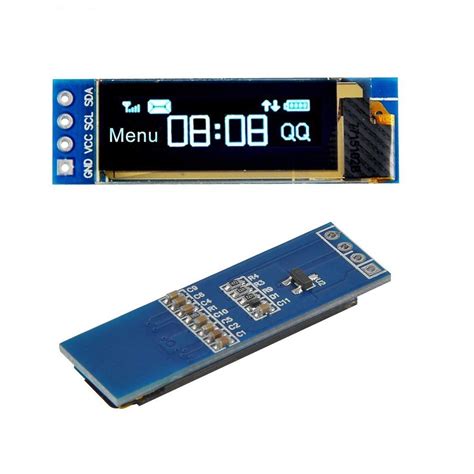 Makerfocus 2pcs I2c Oled Display Module 091 Inch I2c Ssd1306 Oled Dis