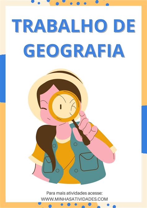 Capa Pra Trabalho De Geografia