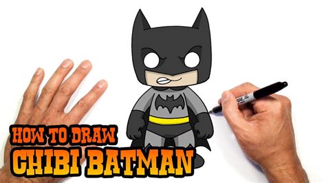How to Draw Batman (Chibi)- Beginners Art Lesson | Batman cartoon