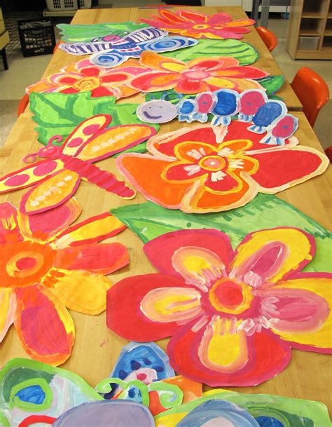 Collaborative 2nd Grade Painting Spring Art Projects Elementary Art