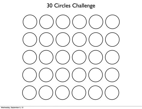 30 Circles Challenge