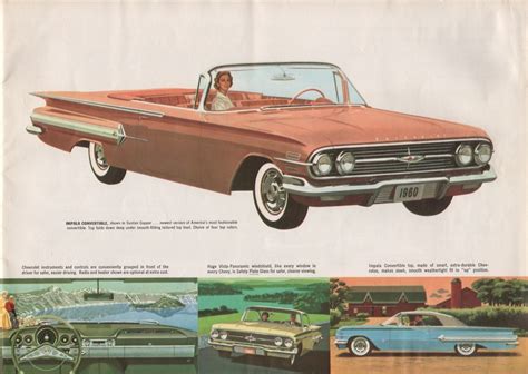 Gm 1960 Impala Belair Biscanyne Chevrolet Sales Brochure