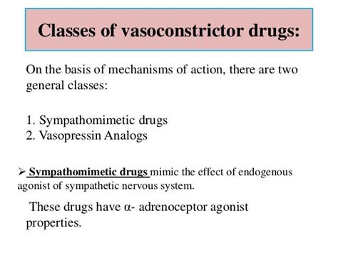 Vasoactive Medication Chart