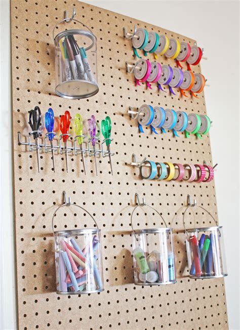 Diy Craft Room Organization Craft Storage Wall Organizer See How