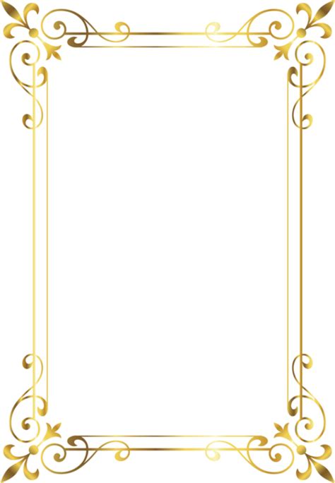 Cadre Png Encadrement Doré Scrap Golden Frame Png