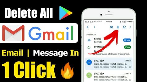 How To Delete All Emails Of Gmail In One Click On Android How To