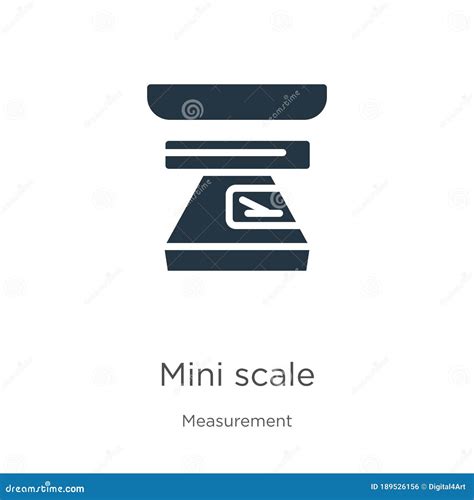 Mini Scale Icon Vector Trendy Flat Mini Scale Icon From Measurement