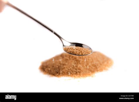 Brown Sugar On Teaspoon Stock Photo Alamy