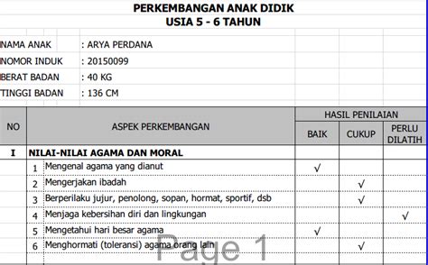 Cara Membuat/ Mengisi Kesimpulan Pada Raport PAUD - PAUD JATENG