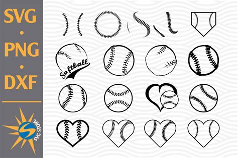 Softball SVG, PNG, DXF Digital Files Include By SVGStoreShop