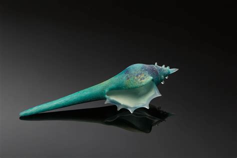 Deep Azure Sea Shells By Demetra Theofanous Art Glass Sculpture In 2020 Art Sculpture Art