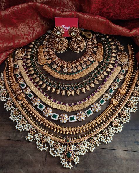 Kerala Style Bridal Jewellery Set South India Jewels