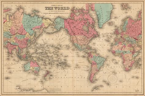 5 Best Images Of Vintage World Map Printable Fra Mauro Old Vintage