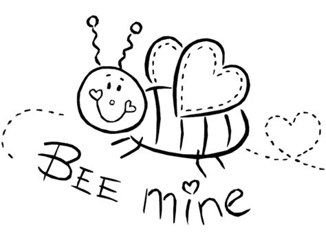 Bees are small insects that help pollinate flowers and make honey from them together with their colonies. February Coloring Pages - Best Coloring Pages For Kids