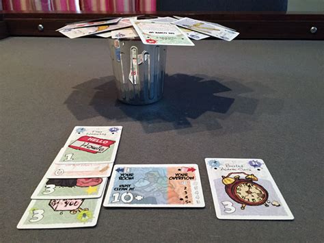 Dealer shuffles the cards and has another player cut the deck. Garbage Day Review | Board Game Quest