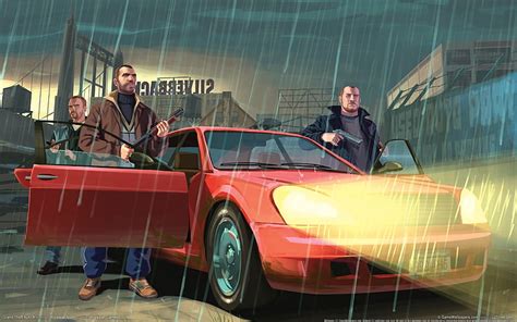 Papel De Parede Animado De Três Homens Gta Grand Theft Auto 4 Niko