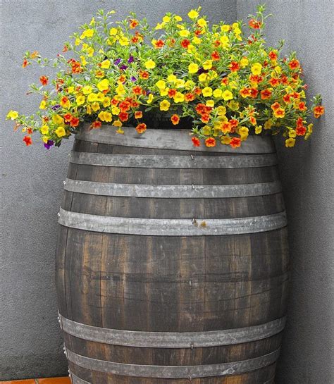 15 Impressive Diy Wine Barrel Planters That You Can Make In No Time
