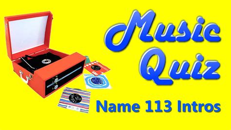Music Quiz Name 113 Song Intros With Answers Music Trivia