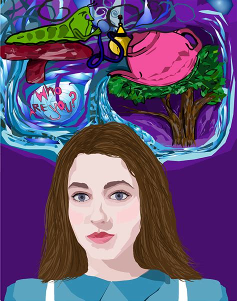 Alice In Wonderland Self Portrait Revision On Behance