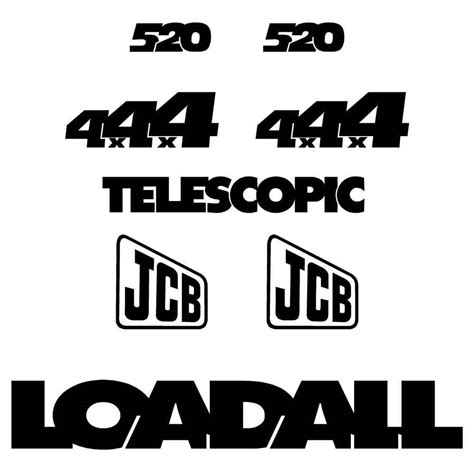 Jcb 520 Loadall Telehandler Decals Stickers Acedecals