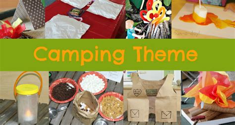 Camping activities for preschoolers sit upons. Camping Theme Activities