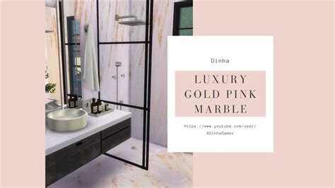 Luxury Gold Pink Marble Matching Wall Floor Paintings Download