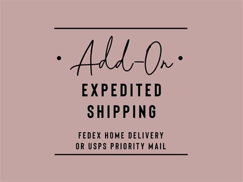 Party & Gifting FedEx Shipping Upgrade FedEx Expedited Shipping Mailing