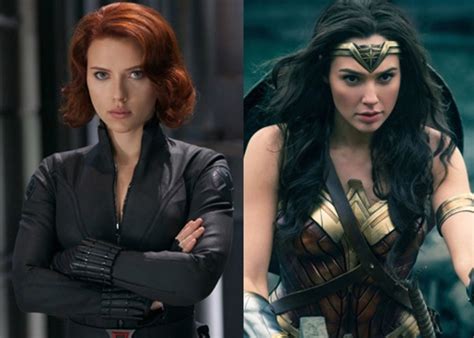 Scarlett Johansson Aka ‘black Widow Beats ‘wonder Woman Gal Gadot As