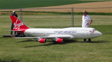 virgin atlantic giant rc boeing 747 400 4 95m youtube