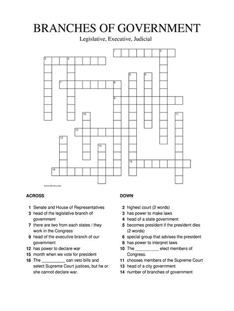 For understanding by using the true/false activity the judicial branch in a flash! Legislative Branch Crossword Puzzle Pdf - Fill Online ...