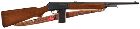 Winchester Model 1907 Semi Automatic Rifle With Desirable Police Rock
