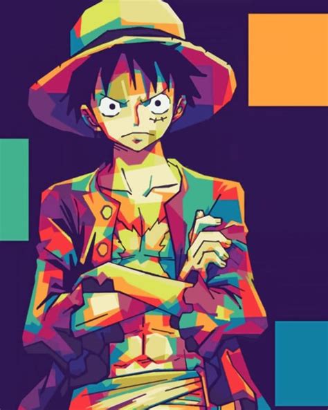 Monkey D Luffy Pop Art Paint By Numbers Numeral Paint Kit