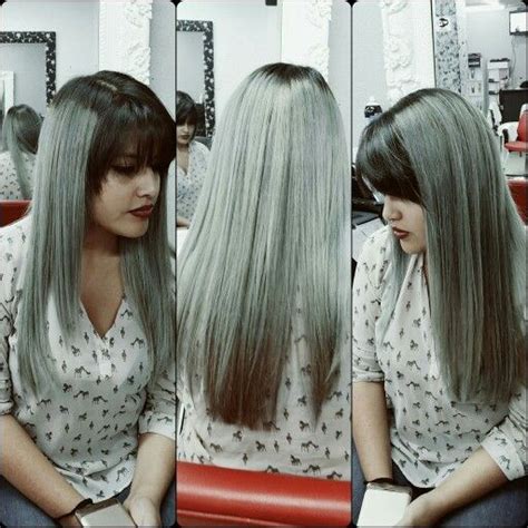 Platinum Grey Haircolor Long Hair Styles Hair Color Beauty