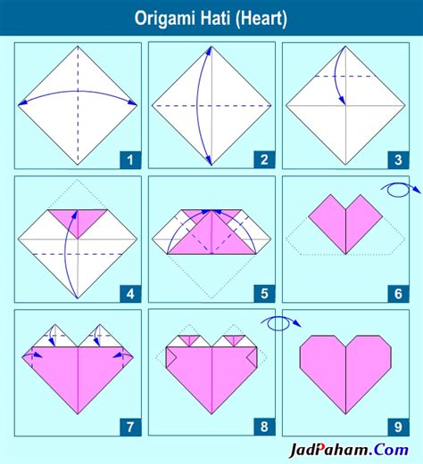 Sebelum ke cara membuat origami, yuk kita simak. Cara Membuat Origami Hati (Heart/Love) | Jadi Paham