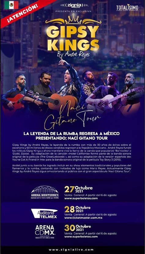Gipsy Kings La Leyenda De La Rumba Regresa A México Presentando Nací Gitano Tour Solograndes