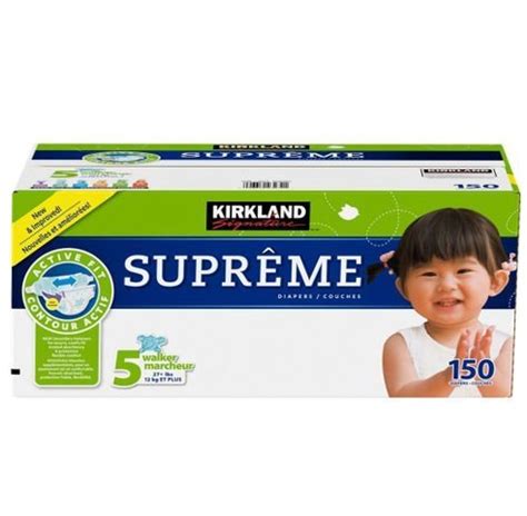 Kirkland Signature Supreme Diapers Size 5 Quantity 150 Ventalio