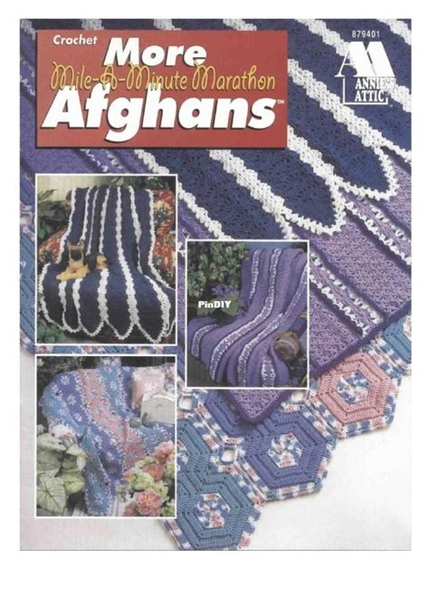 Annies Attic 879401 More Mile A Minute Marathon Afghans Knitting And