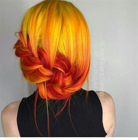 Orange And Yellow Hairstyles Franklyn Blanton
