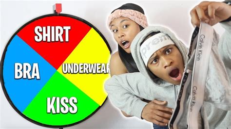 spin the mystery wheel challenge w girlfriend 1 spin remove 1 clothing youtube