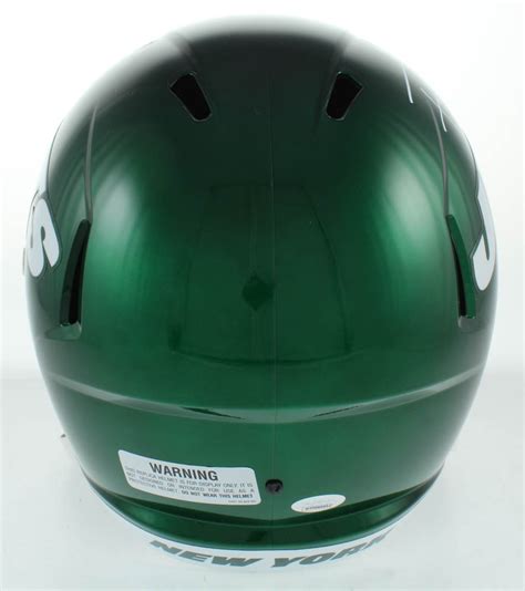 Frank Gore Signed Jets Full Size Speed Helmet Jsa Coa Pristine Auction