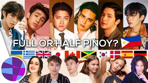 Foreigners Guess Filipino Male Celebrities Full Or Half Filipino El S Planet Youtube
