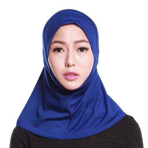 Women Muslim Mini Scarf Muslim Hijab Caps Hijab Bonnet Solid Women Hijabs Muslim Islamic Scarf
