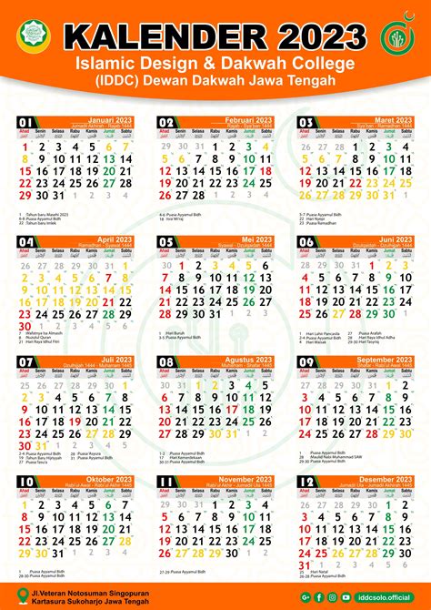 Kalender 2023 With Hijri And Indonesian National Holiday Kalender 2023